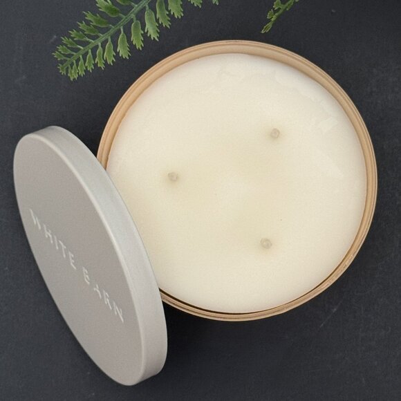 BBW Whipped Honey & Vanilla White Barn Bath & Body Works 3 Wick Candle - Picture 6 of 10